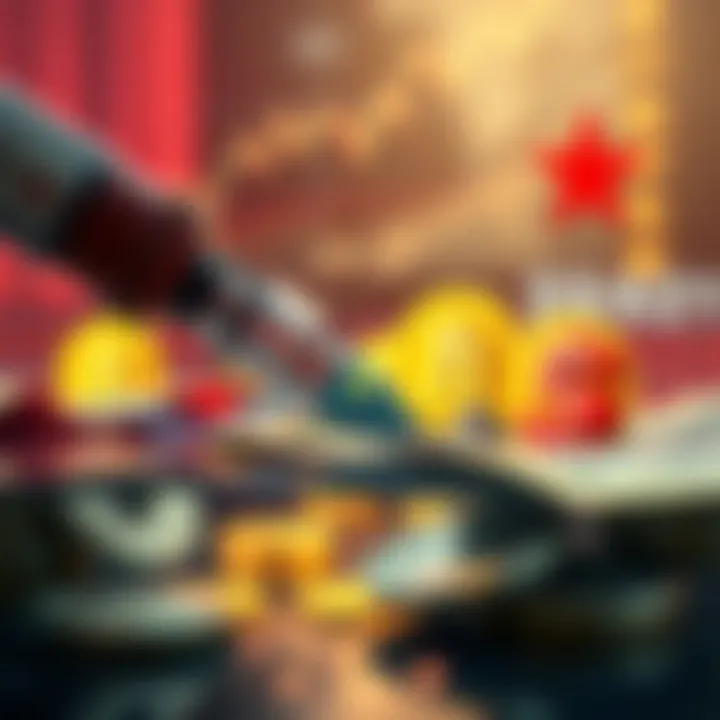 China's PBOC injecting cash into markets with crypto and ETH symbols in the background