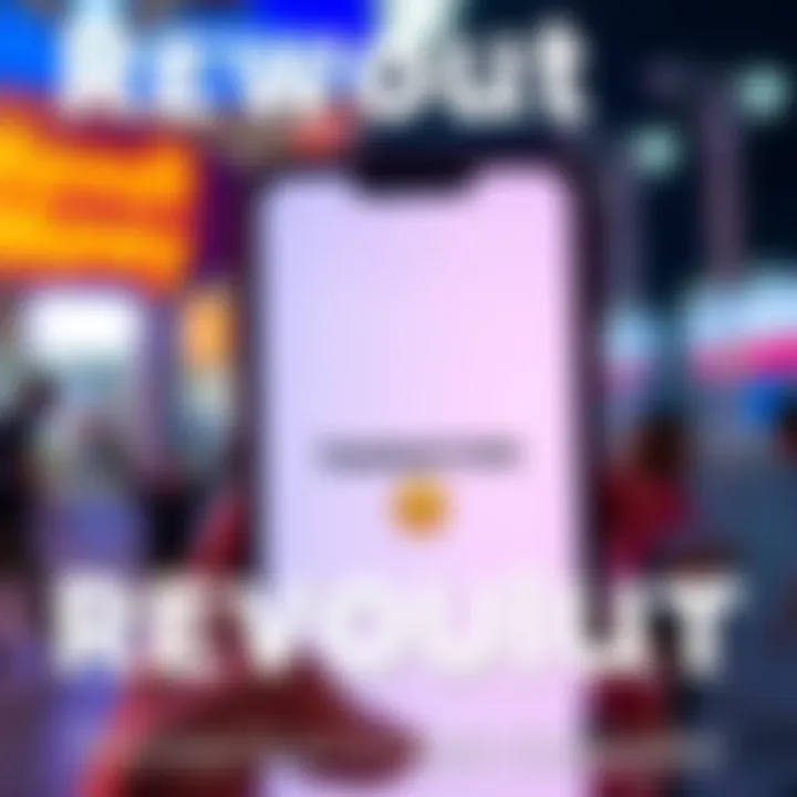 A phone screen showing a Revolut app with a pending transaction and a sad emoji, highlighting a user's frustration over missing money.