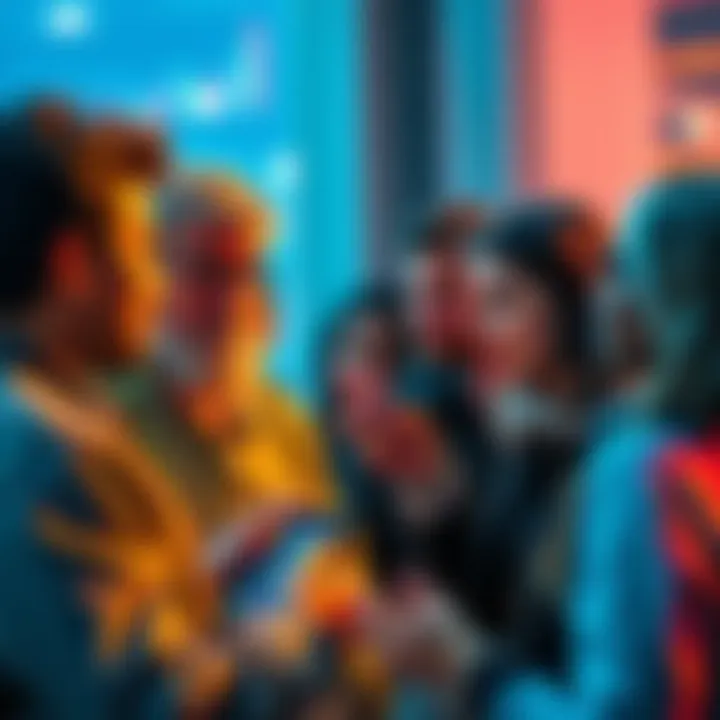 A group of people expressing frustration over app update notifications and seeking clarity