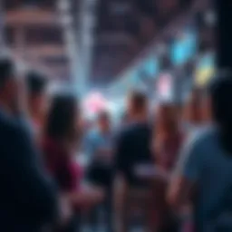 A group of people engaged in conversation about social and political issues in 2025.