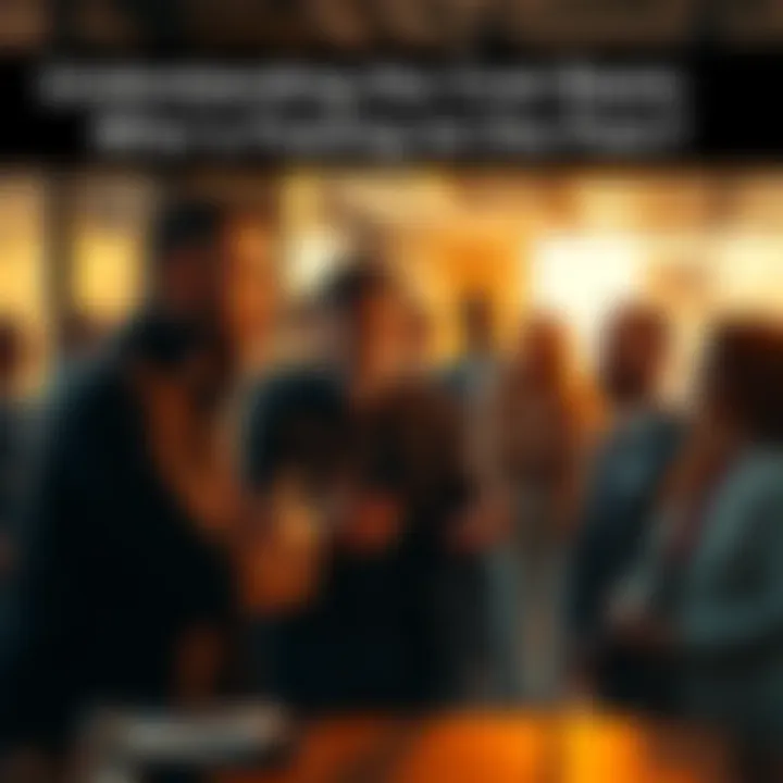 A group of people engaging in a conversation about their investments and financial challenges, showing a mix of concern and determination.