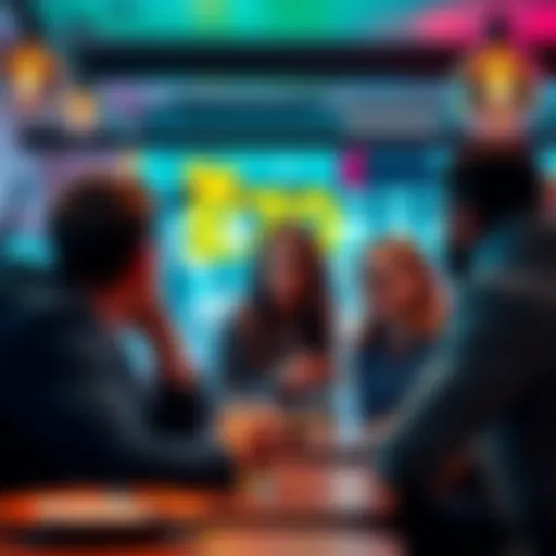Group of people chatting about a £70 payment offer at a cafe