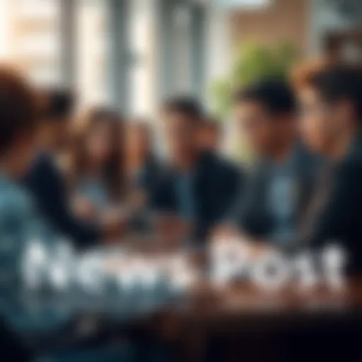 A group of people sharing insights about recent news and trends in a casual setting.