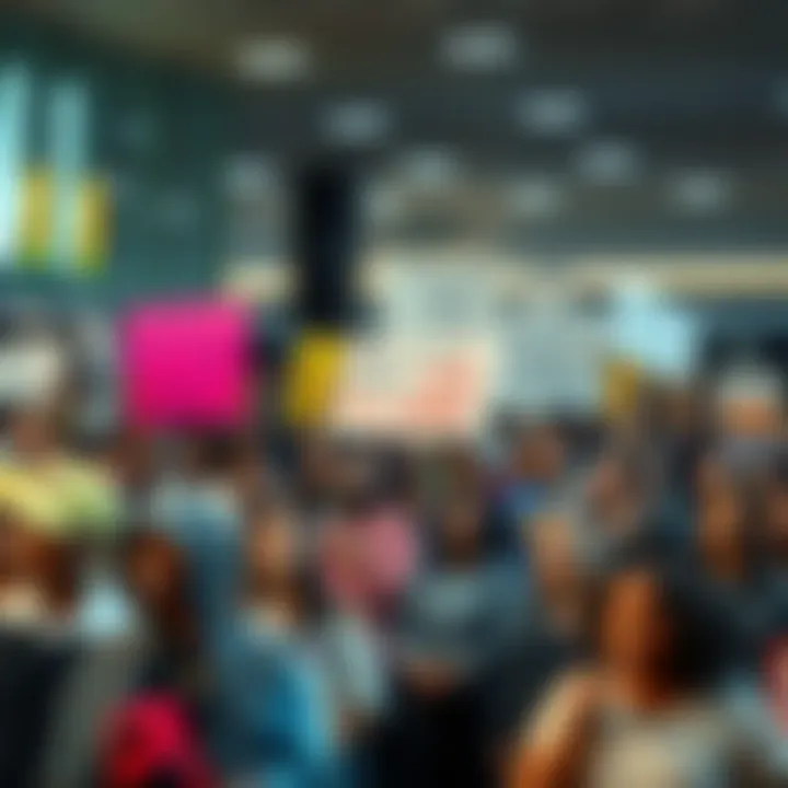 Group of diverse individuals holding signs demanding social and economic reforms in a public space.
