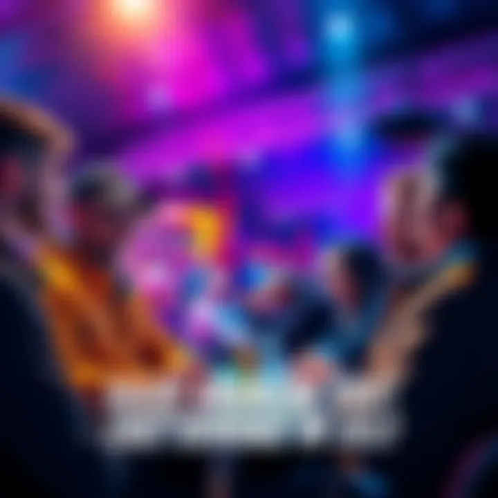 Group of people discussing their first experiences with cryptocurrency in a lively forum setting