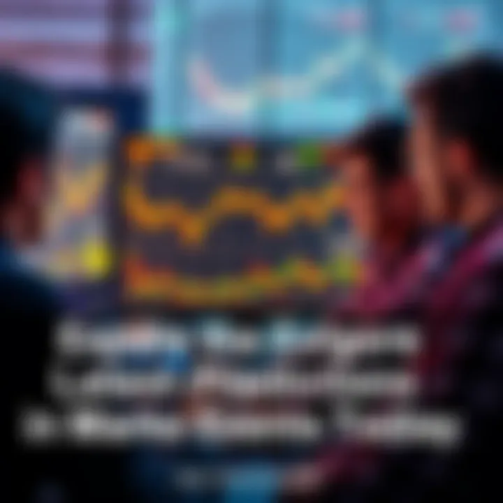 A group of people reviewing charts and graphs on a computer screen, discussing market predictions and opportunities.