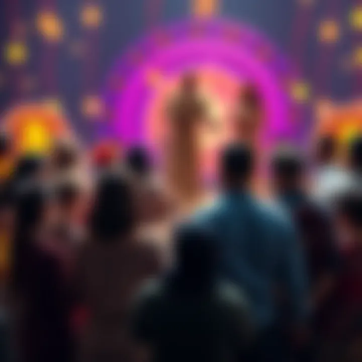 A diverse group of people gathered in a circle, holding hands and praying for positive changes in the altcoin market, with symbols of cryptocurrency in the background.
