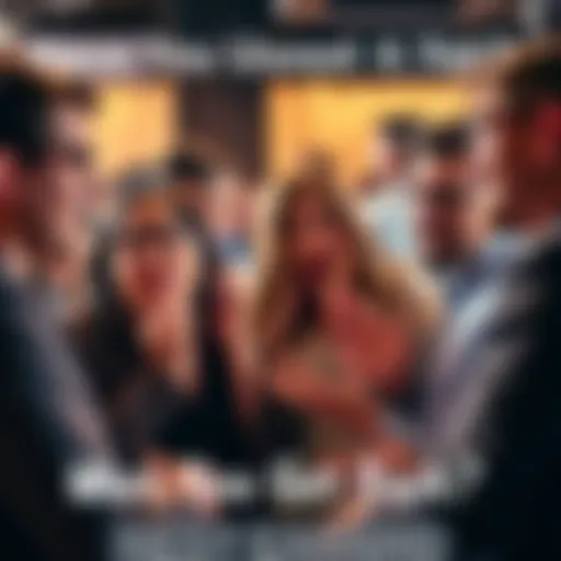 A group of people discussing their earnings from recent offers, with expressions of surprise and curiosity