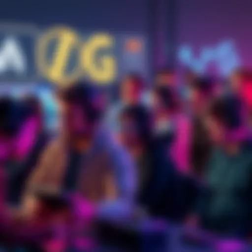 A diverse group of people engaging with graphics processing units for gaming and various projects