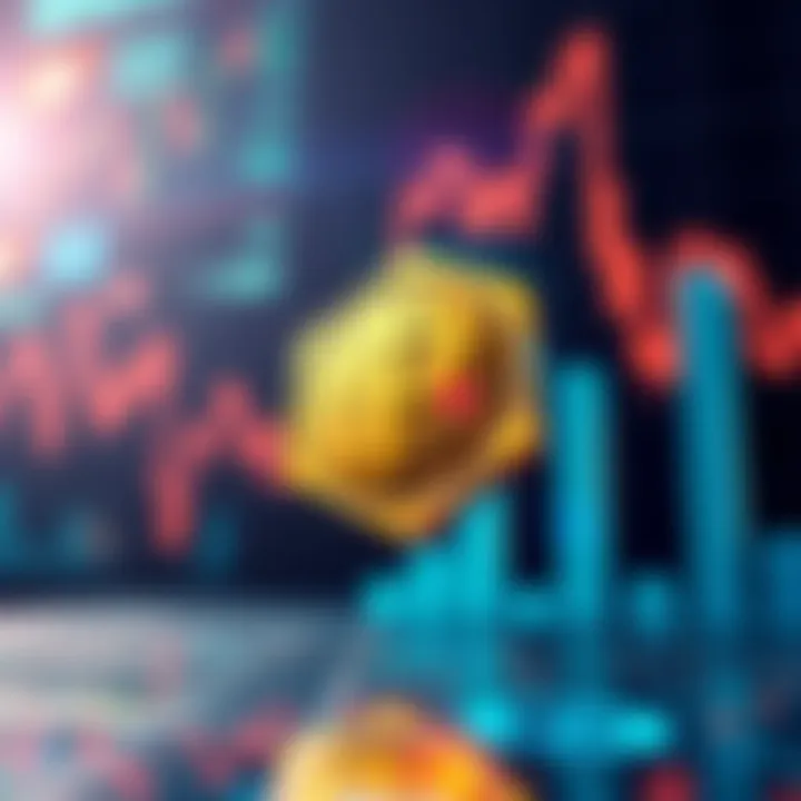 Pepe Token Performance Illustration showing Pepe token surpassing CRO in the cryptocurrency market, with graphs and upward trends in the background.