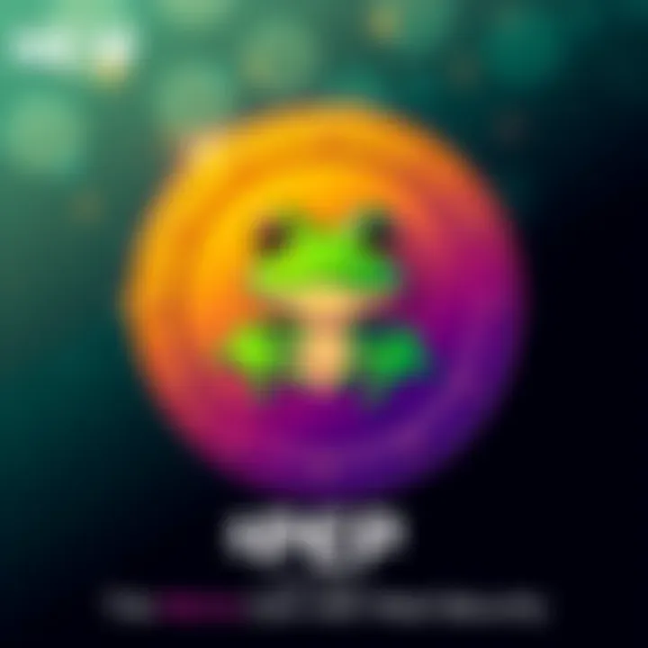 Pepecoin logo featuring a green frog character representing the meme coin with blockchain technology