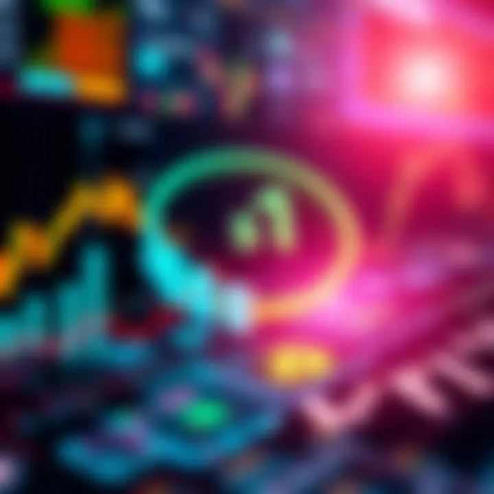 Graphic showing a $1 trillion mark with graphs representing growth in decentralized trading