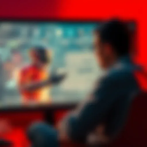 A person engaged in a heated discussion with a chatbot on a computer screen, illustrating the rising frustration with AI interactions online.