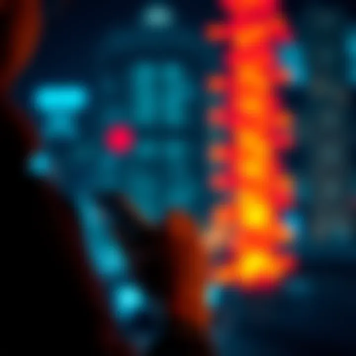 A person examines their X profile on a smartphone, reflecting on its impact on financial identity and decisions.