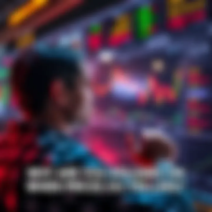 Individual looking at stock market charts while contemplating selling assets