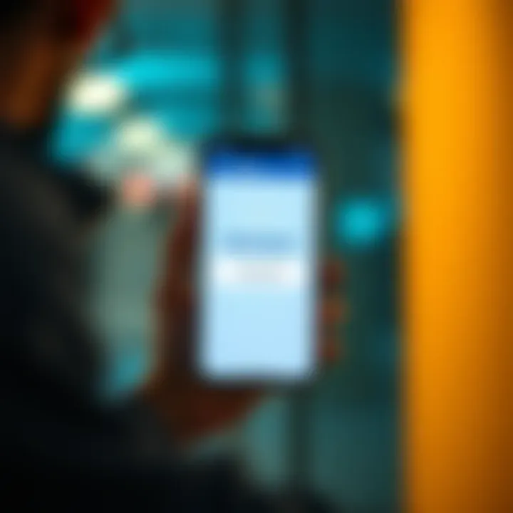 A concerned person looking at a phone showing a security alert about a random token received, symbolizing account safety concerns.