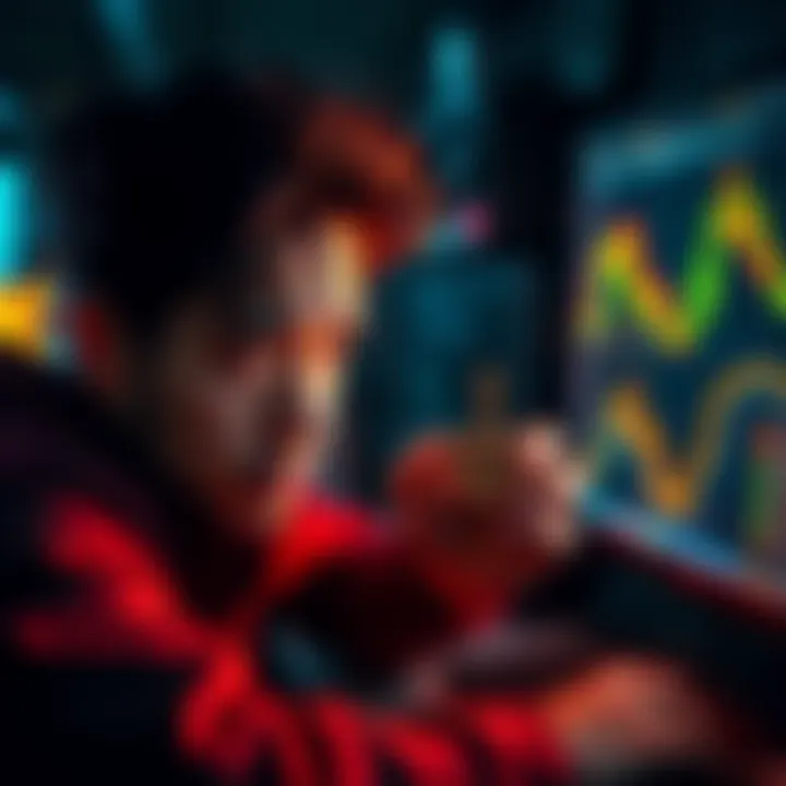 Person securing Bitcoin passkey A concerned individual holding a Bitcoin passkey while looking at a computer screen, representing fears of self-custody