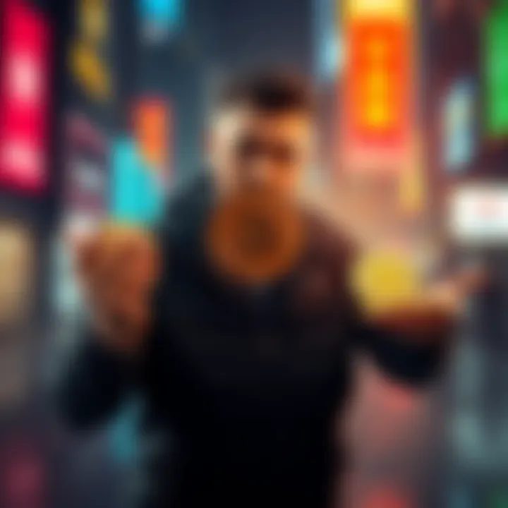 Individual confidently selling Bitcoin holdings, symbolizing a solution to Bitcoin's challenges