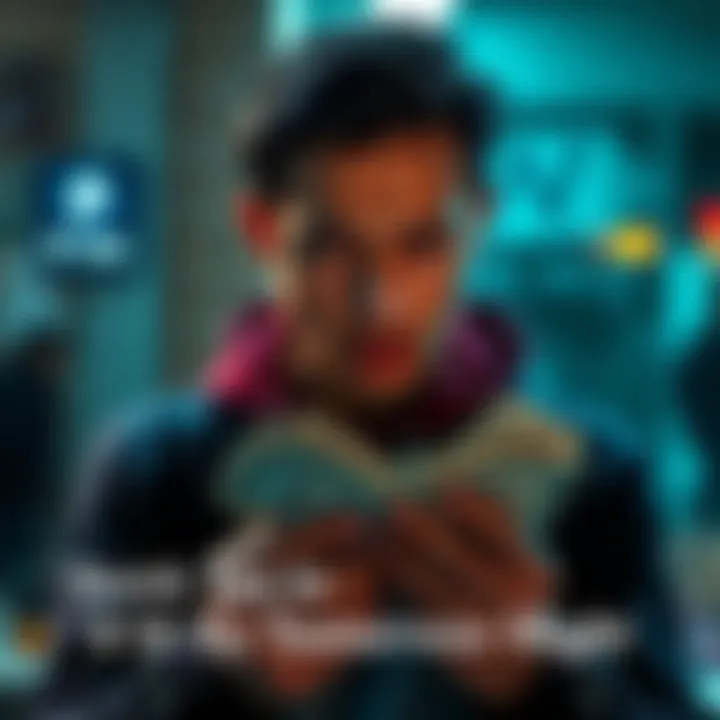 A person counting cash with a focused expression, looking determined to earn extra money quickly.