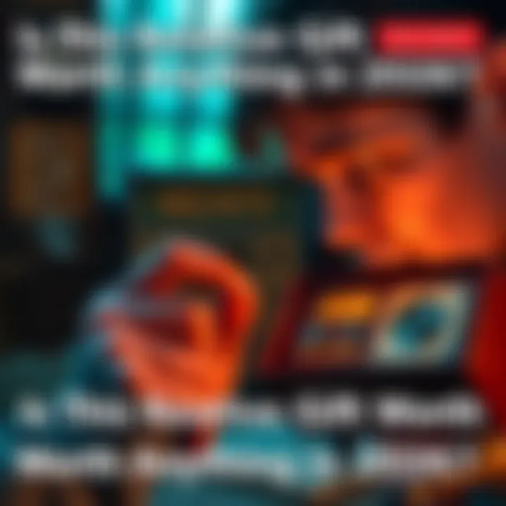 A person looks closely at a vintage heirloom with a thoughtful expression, considering its sentimental and market value.