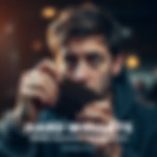 Individual with ADHD looking concerned while holding a hard wallet, pondering safety and loss