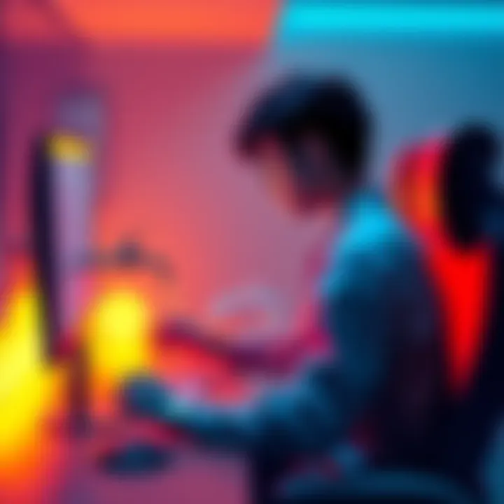 A person sitting at a computer, exploring faucets to obtain small amounts of SOL for network fees, with a focused expression.
