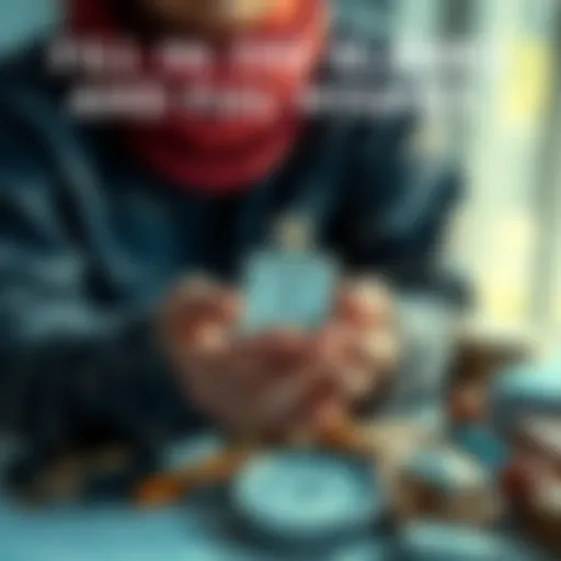 A person holding a treasured item, symbolizing final wishes and sentimental values, surrounded by meaningful objects.