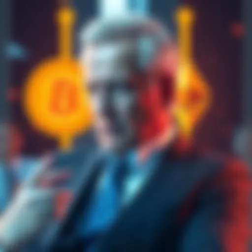 Peter Schiff discussing Bitcoin and Ethereum, expressing doubts about their business models in a formal setting.