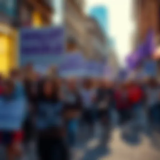 People holding a petition to oppose the EU's Anti-Money Laundering Regulation, displaying signs advocating for wallet privacy.