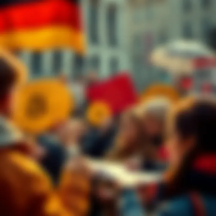 Group of people signing a petition to keep the tax-free holding period for Bitcoin in Germany