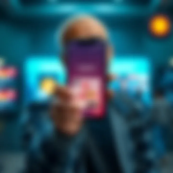 A person holding a smartphone displaying a digital wallet app, with a worried expression about locked assets.