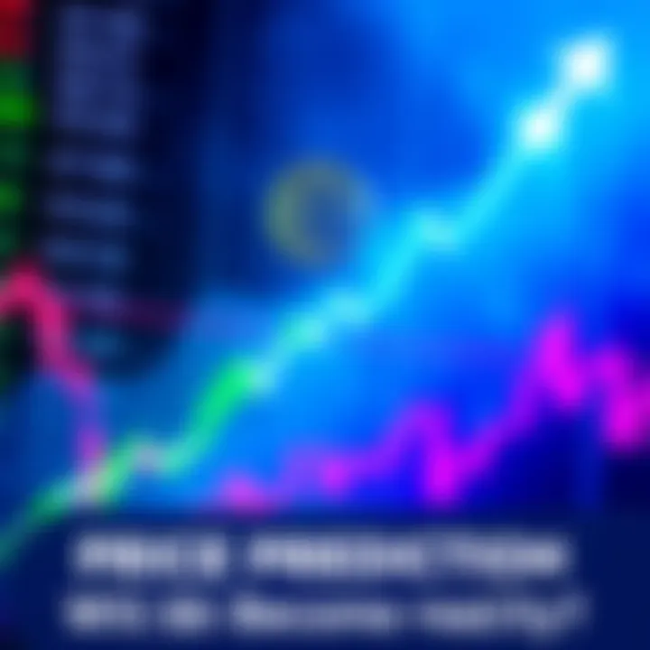 A trading chart showing the price movement of Pi Coin with an upward trend, symbolizing potential growth to $5. Major investors are actively trading Pi Coin.