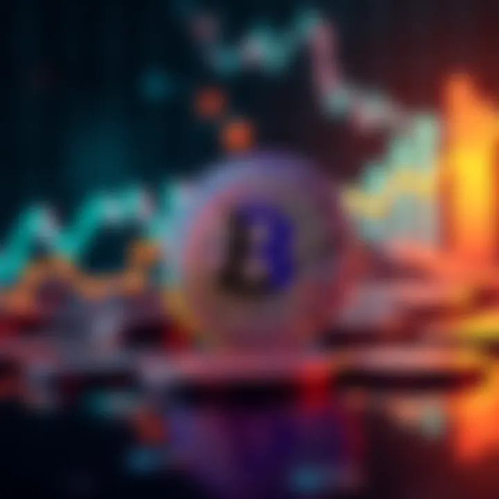 A graphic showing PI Coin rising in value against a backdrop of digital currency symbols.