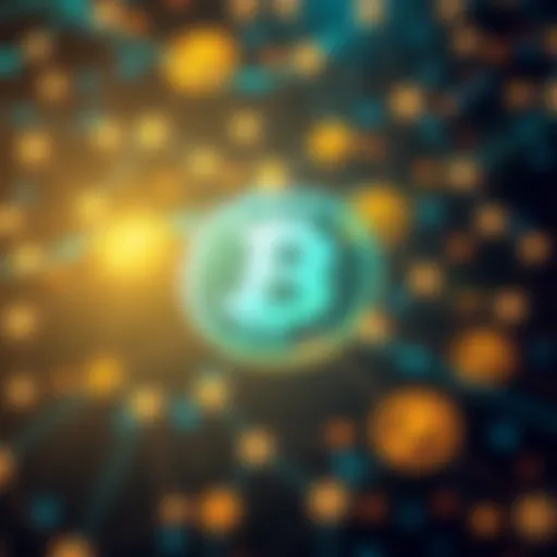 A graphic showing Pi cryptocurrency symbols over a digital background with network connections, symbolizing decentralization.