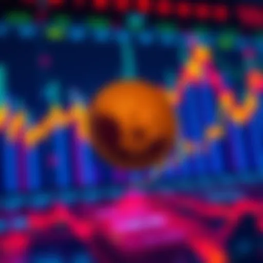 Pi Cryptocurrency Gains A visual representation of the Pi cryptocurrency showing positive price movement over three days, with upward trending lines and vibrant colors.