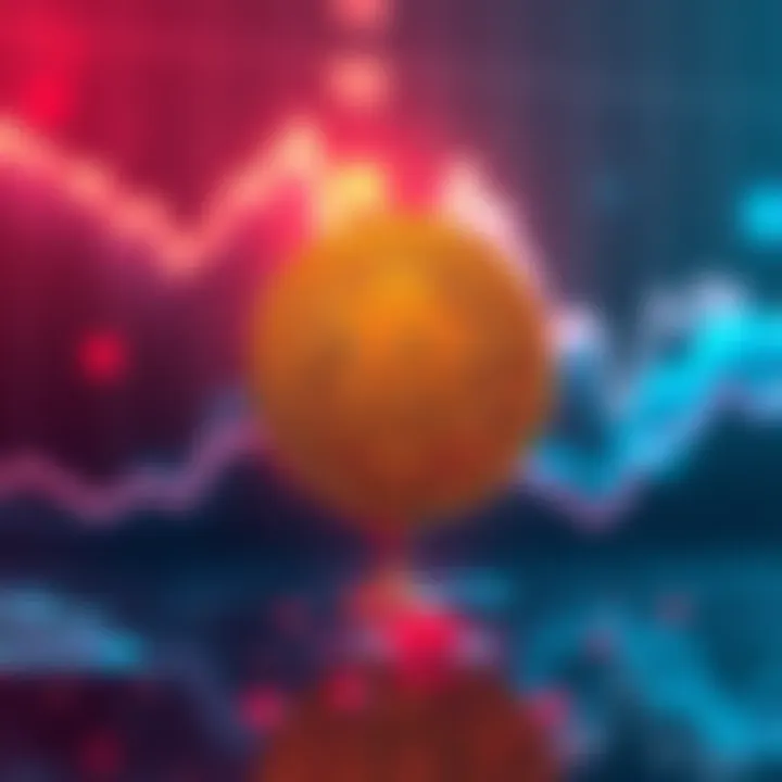 Graph showing the decline in Pi cryptocurrency value after Pi Day celebration, with a downward trend line