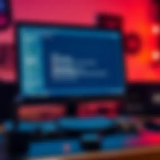 A close-up of a computer setup with a Pi NODE device showing a blank screen and various error messages indicating issues after an upgrade.