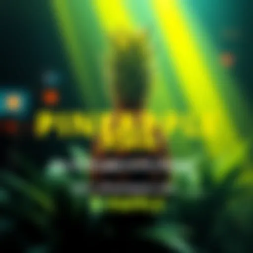 Graphic showing details of the PINEAPPLE DeFi AMA event, featuring a pineapple logo and information about winning $PAPPLE.