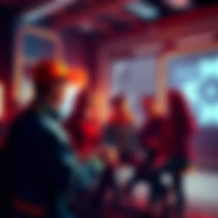 Group of pioneers engaged in a conversation about challenges related to KYC validation requests.
