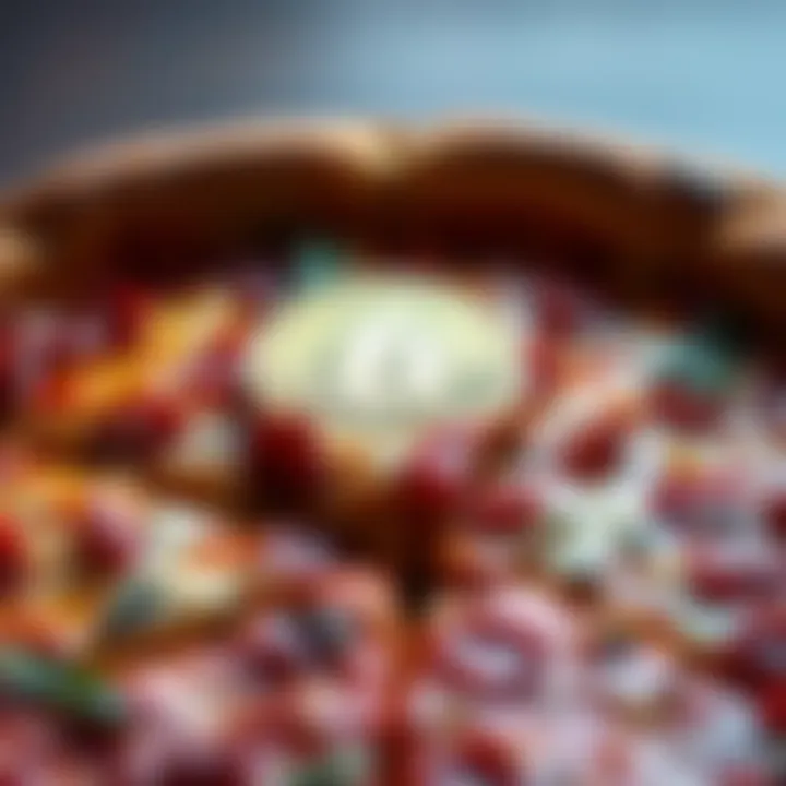 A pizza with a Bitcoin symbol on top, representing the famous 10,000 BTC pizza purchase.