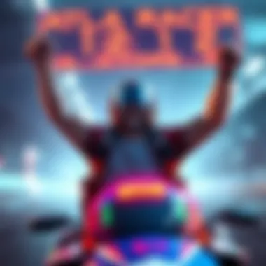 A player joyfully celebrating their 5/12 score in Atlas Racer, showcasing excitement and pride in their achievement.