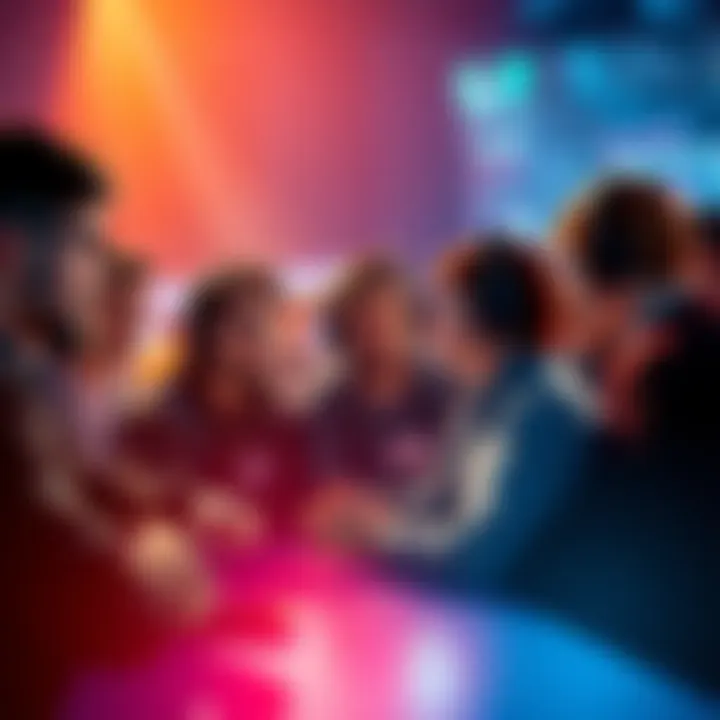 A group of players sharing opinions on AE's new game design in a lively forum setting