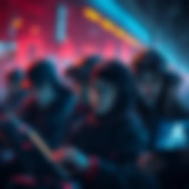 Group of players looking frustrated at login screens on their devices