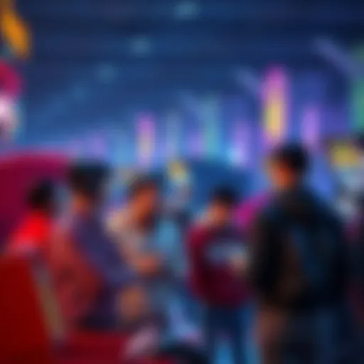 Players Looking for Arcade Rewards Group of players discussing missing arcade rewards at a gaming event
