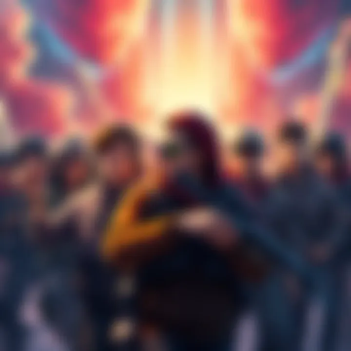 A group of players showing their success in accumulating numerous plots, reflecting their strategies and teamwork.