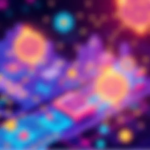 Illustration showing key updates in the Polkadot ecosystem with blockchain elements and connectivity concepts.
