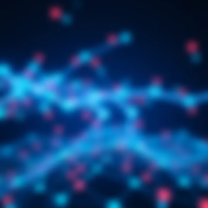 Visual representation of Polkadot ecosystem updates with graphs and network connections