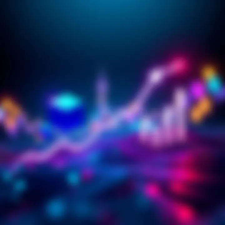 Polygon (MATIC) logo with ascending graph line representing its rise to the top 10 in cryptocurrency market capitalization