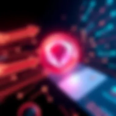Graphic showing a digital payment transaction with fast arrows and a Polygon logo, symbolizing quick and low-cost payments.