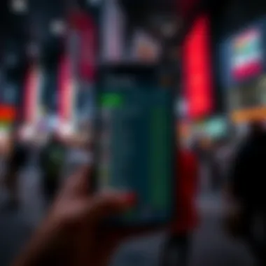 Polymarket Betting App Interface Screenshot of Polymarket app showing betting options on global events, with focus on Iran predictions.